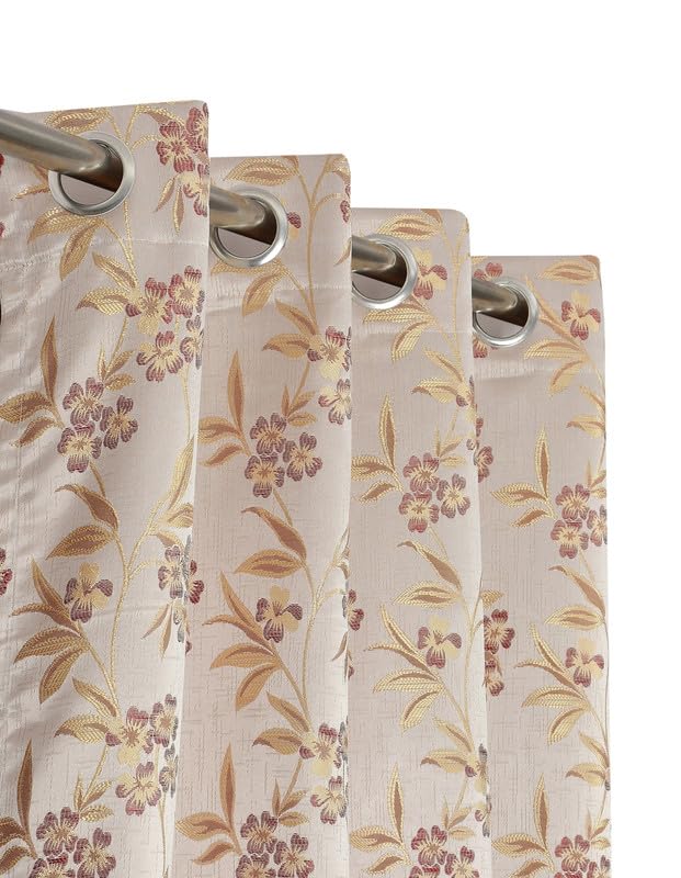 FABDRAPE Heavy Jacquard Fabric Luxury Looks Flower Design Room Darkening Curtains for Window 6 Feet, Maroon, Single Piece (B0CR7PV811) Amazon Price History, Amazon Price Tracker