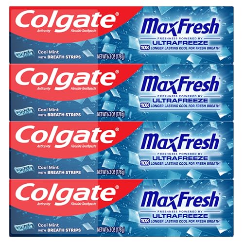 Select Accounts: 4-Pk 6.3-Oz Colgate MaxFresh Cool Mint Toothpaste $8 w/ S&S