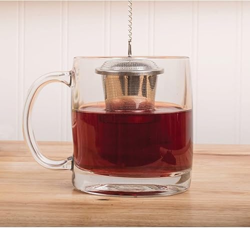 Miniatura 10 de HIC Kitchen Infusor de té de acero inoxidable 188, capacidad de 4 onzas
