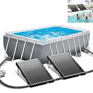 Aufun capteurs solaires piscine 2 pièces 110 x 69 cm