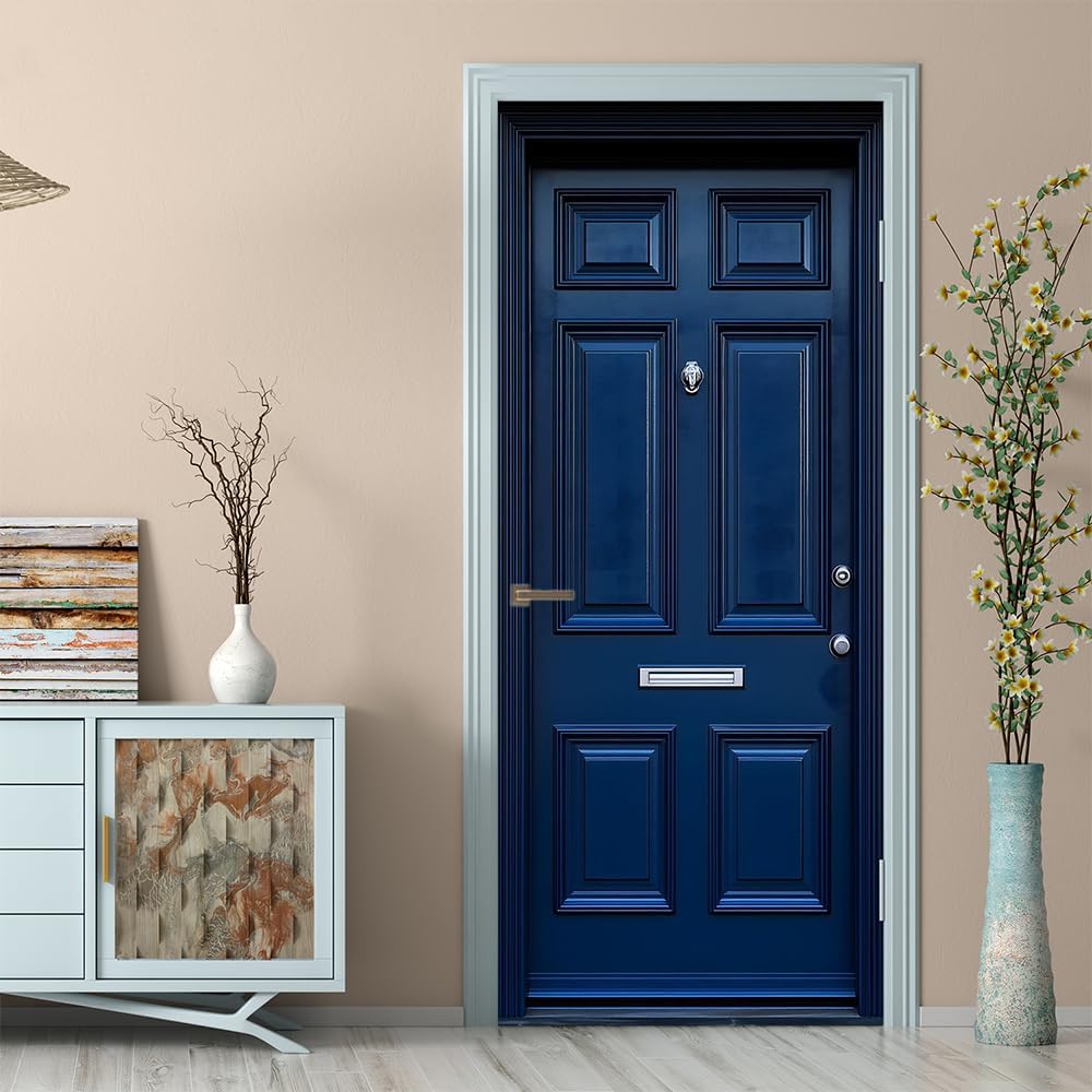 Door Stickers Murals Peel and Stick - Wooden Door - Decals Self-Adhesive Removable PVC Waterproof Poster for Bedroom Living Room Decoration 35.4x78.7 inch