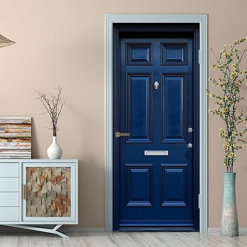 Miniatura 48 de Adhesivos 3D para puerta, murales para despegar y pegar, puerta de madera, papel tapiz autoadhesivo, extraíble, PVC, impermeable, póster