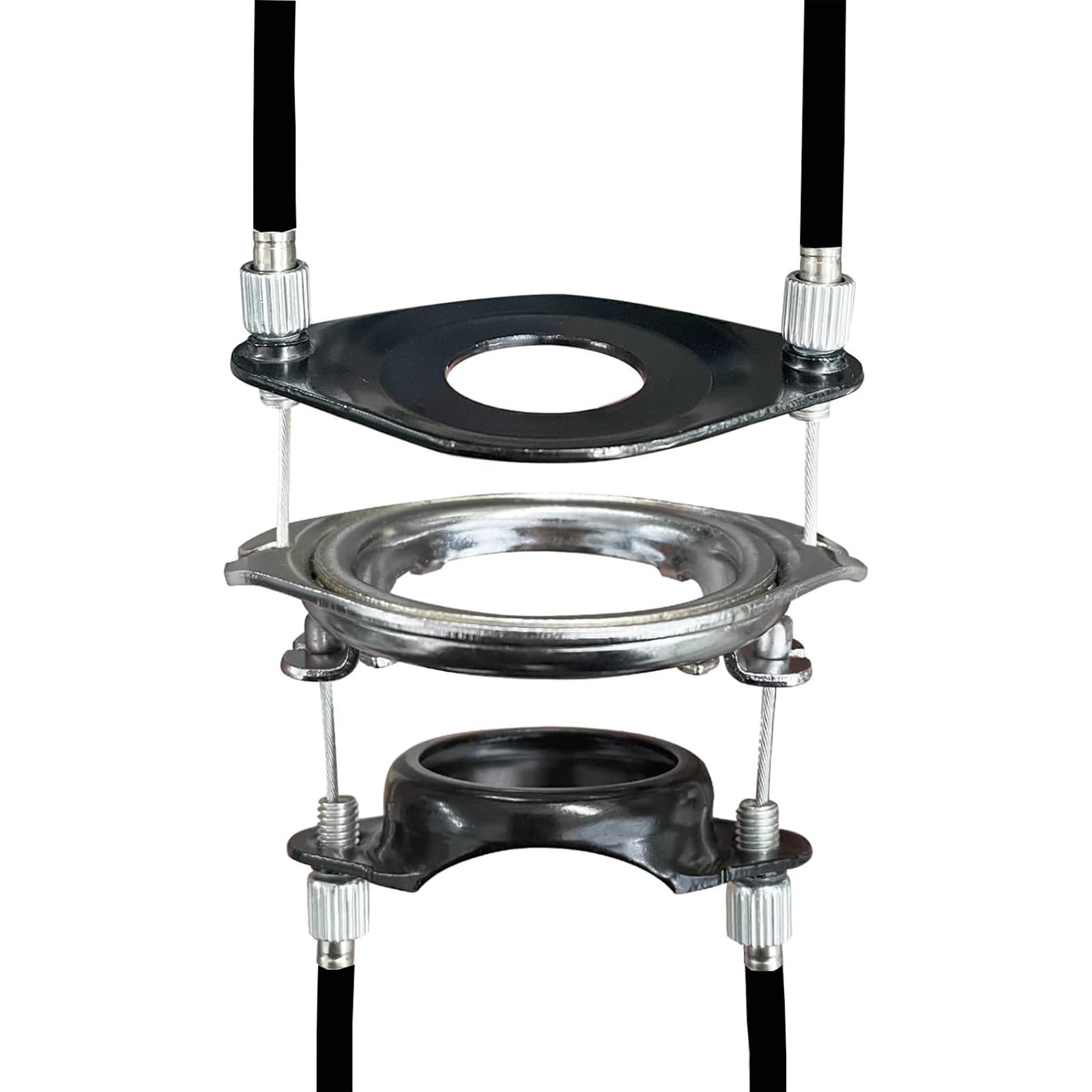 Set Kit Cavi per freno BMX per bicicletta (anteriore + posteriore) (alto + basso) Cavi per rotore spinner (nero)