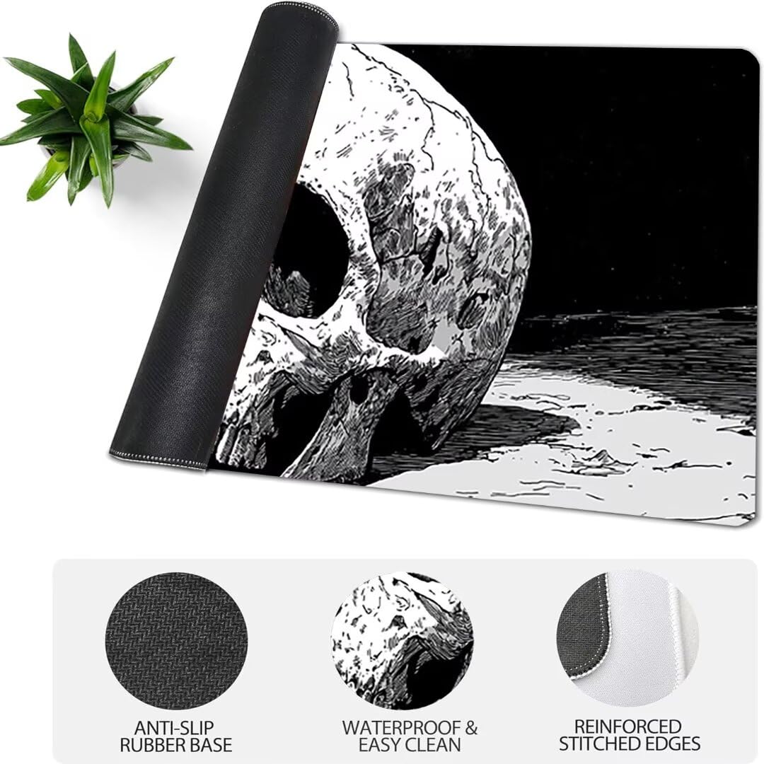 Podkładka pod mysz do gier XXL Scorpio czarna, podkładka pod mysz XXL - 1400 x 600 x 3 mm, podkładka pod mysz matowa, bardzo duża z tkaniny, antypoślizgowa podstawa, dla graczy, osobista -43173