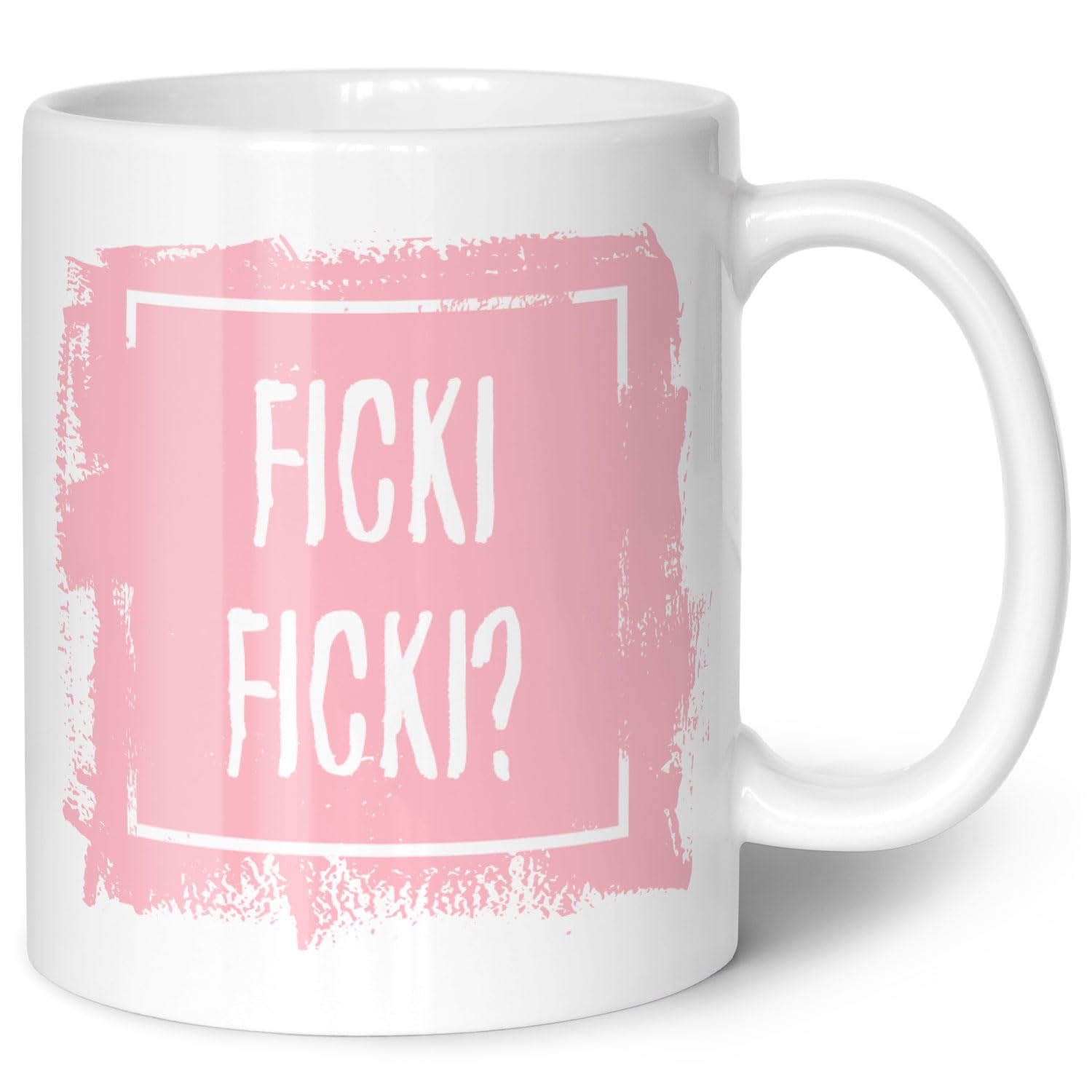 Tazza stampata con scritta in lingua inglese Ficken Sie sich Regali divertenti Regalo per mamma, papà, amici, compleanno, festa della mamma, festa del papà, Natale, per uomini e donne, colore