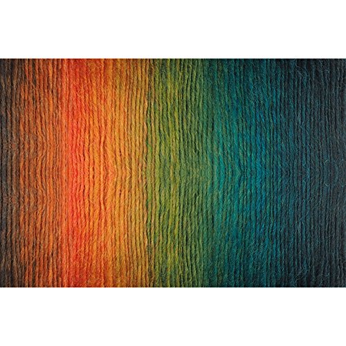 Image of 2 Skeins Rainbow Soft Yarn 100% Wool Gradient Multi Color Yarn for Crocheting Knit Total Length 180mx2(196ydsx2,50gx2)-10