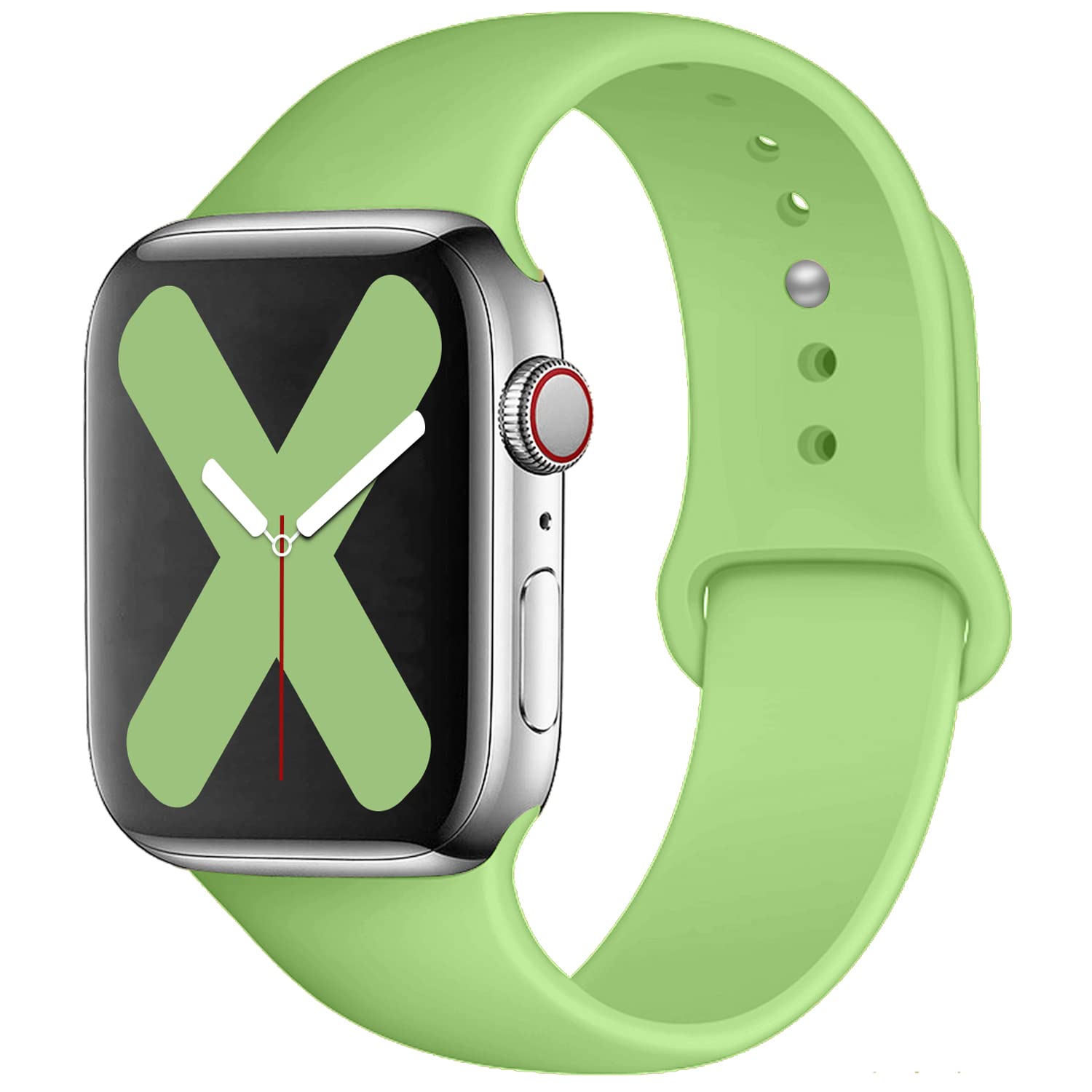 Saucyi Compatible with Apple Watch Band 41mm 40mm 38mm 49mm 45mm 44mm 42mm,Soft Silicone Sport Band Replacement Strap with Classic Clasp for iWatch Series 8 7 6 5 4 3 2 1 SE