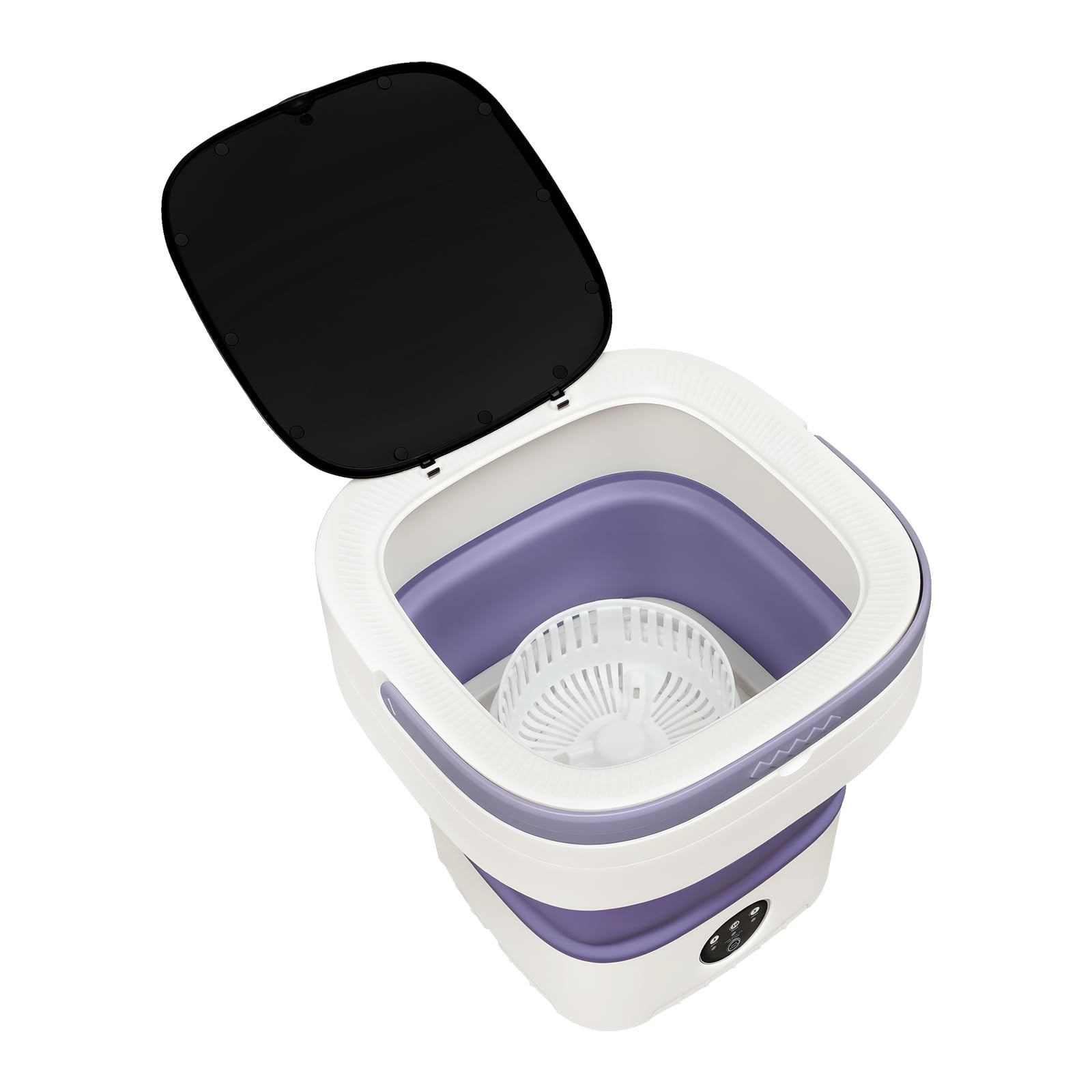 Mini pralka, składana, 12 l, 2 w 1, mała pralka kempingowa, ze zdejmowanym koszem, 3 tryby głębokiego czyszczenia, mała do bielizny, odzieży dla niemowląt, podróży, kampera