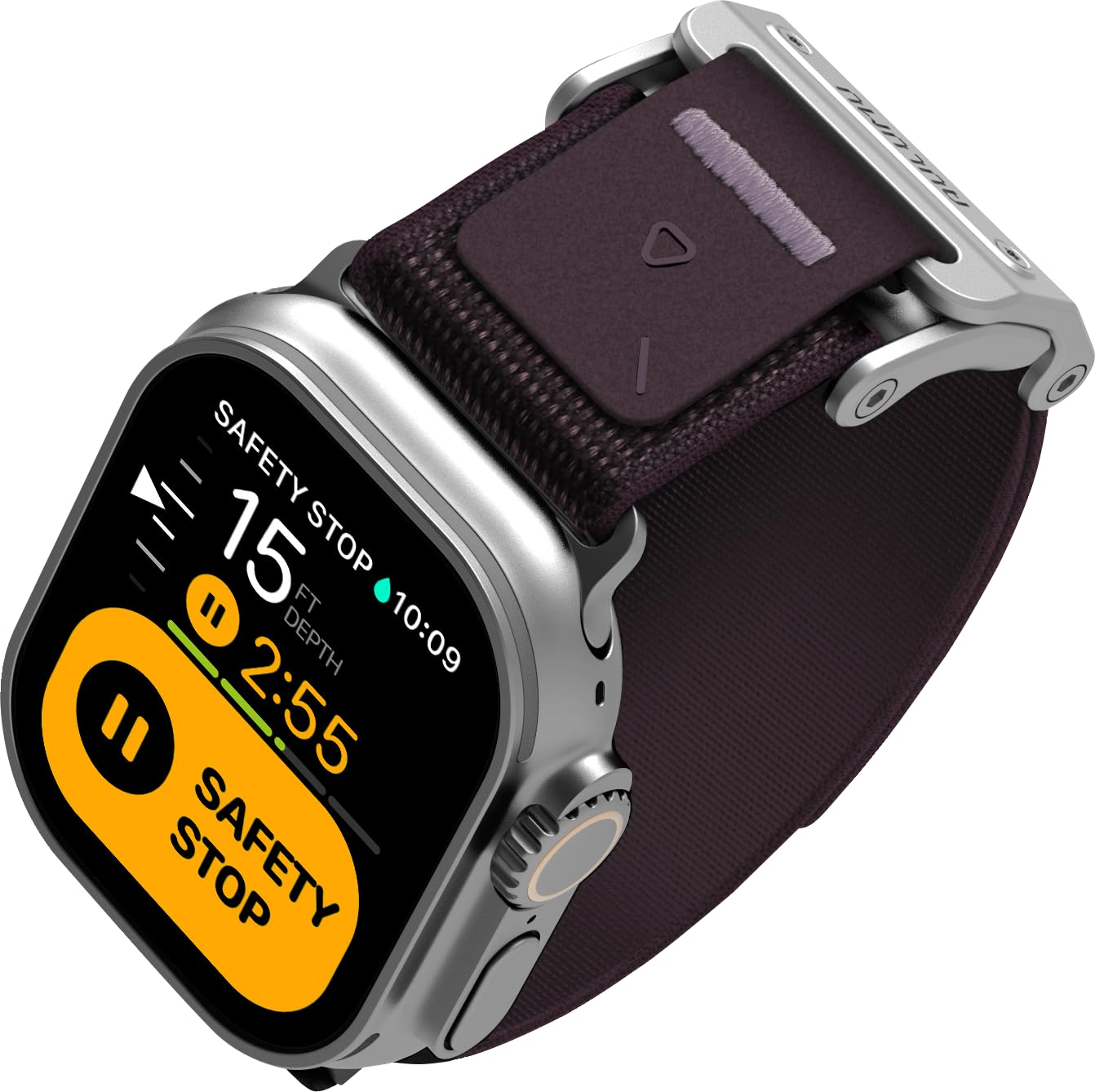 Photo 1 of Aulumu Mag Buckle Slim Band for Apple Watch 44-49mm, Nylon Woven, Magnetic Clasp