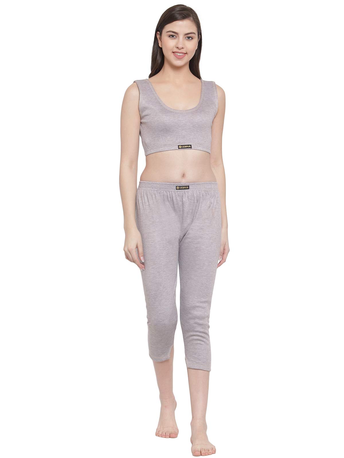 uzarus Women's Solid Inner Thermal Wear Set-picture-41