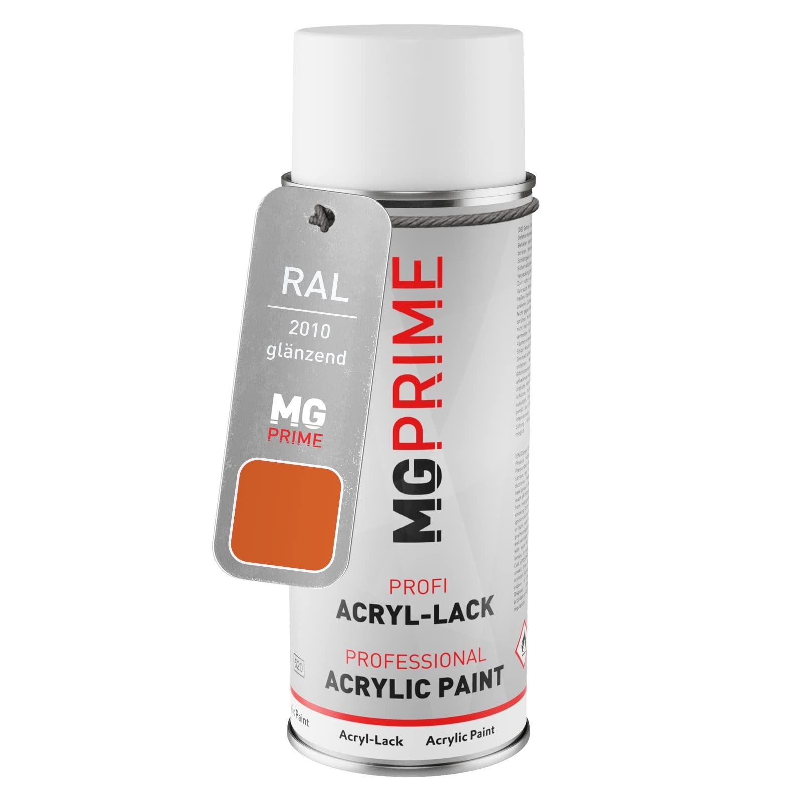 MG PRIME RAL 2010 Signal orange/Signalorange Spray can 400 ml glossy quick-drying