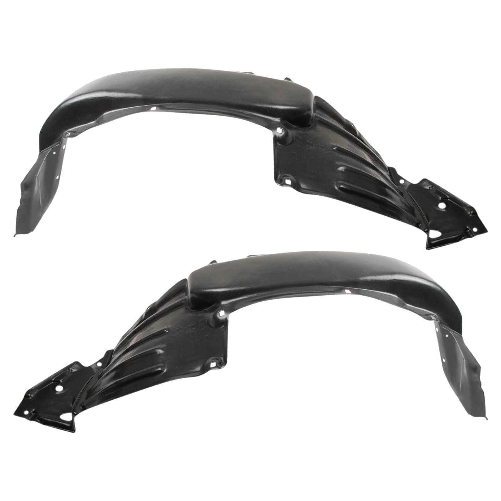TRQ Front Driver and Passenger Side Inner Fender Liner Set | For 2012-2015 Toyota Tacoma