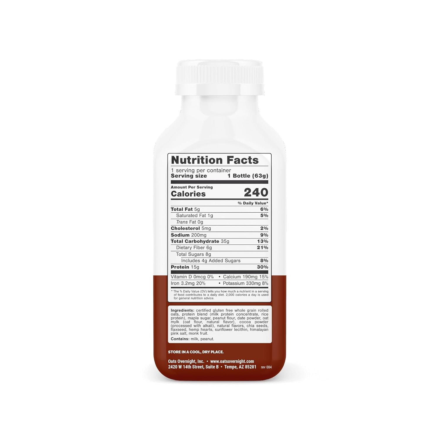 Generic Oats Overnight Shake Chocolate Peanut Butter 2.2 oz (Pack Of 10)