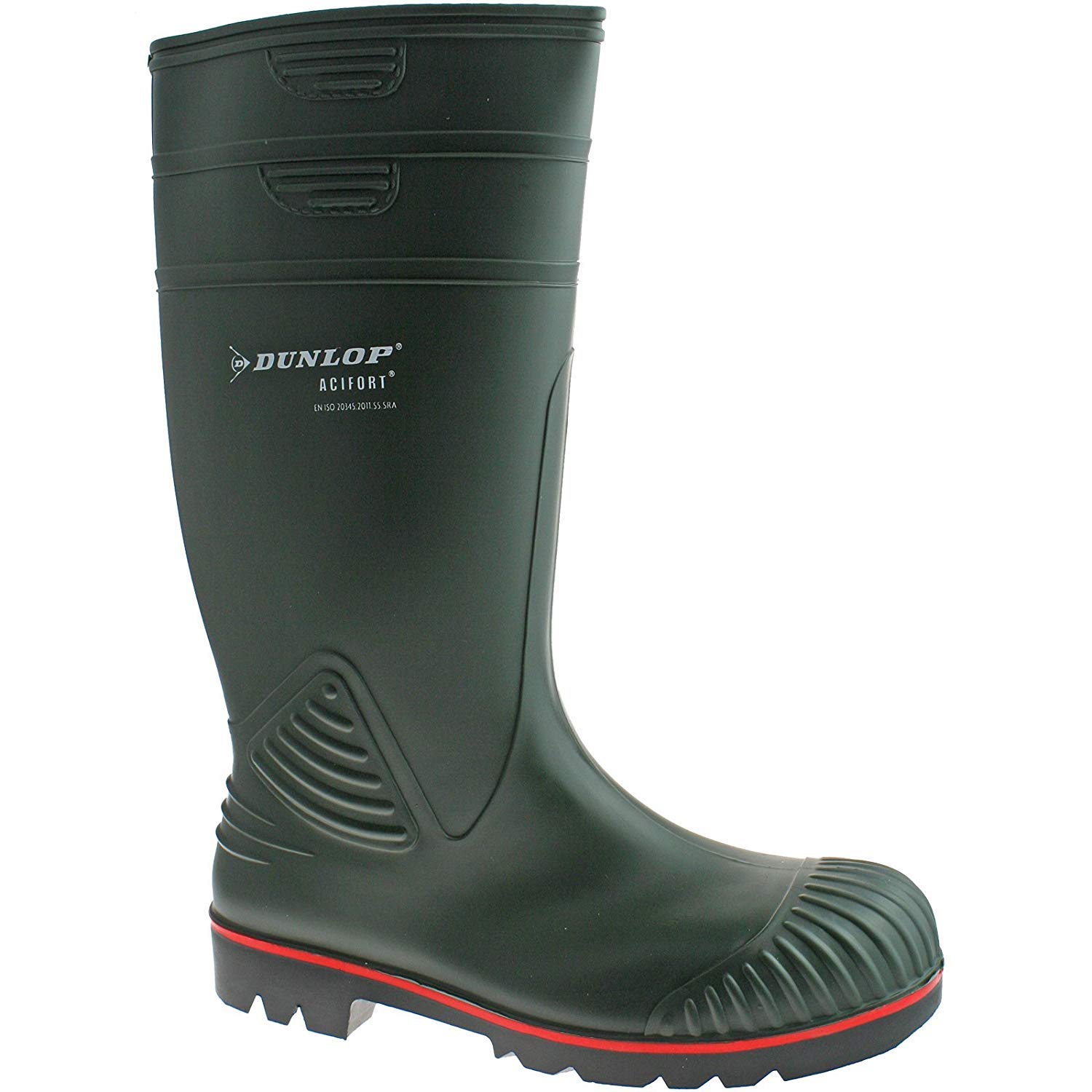 Actifort Mens Pvc Green Steel Toe Safety Wellies W138e Size
