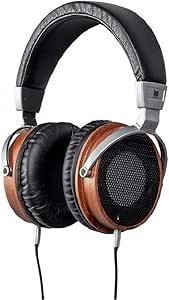 Monolith M650 Over Ear Headphones - Black/Wood with 50mm Driver, Open Back Design, Light Weight, and Comfort Ear Pads