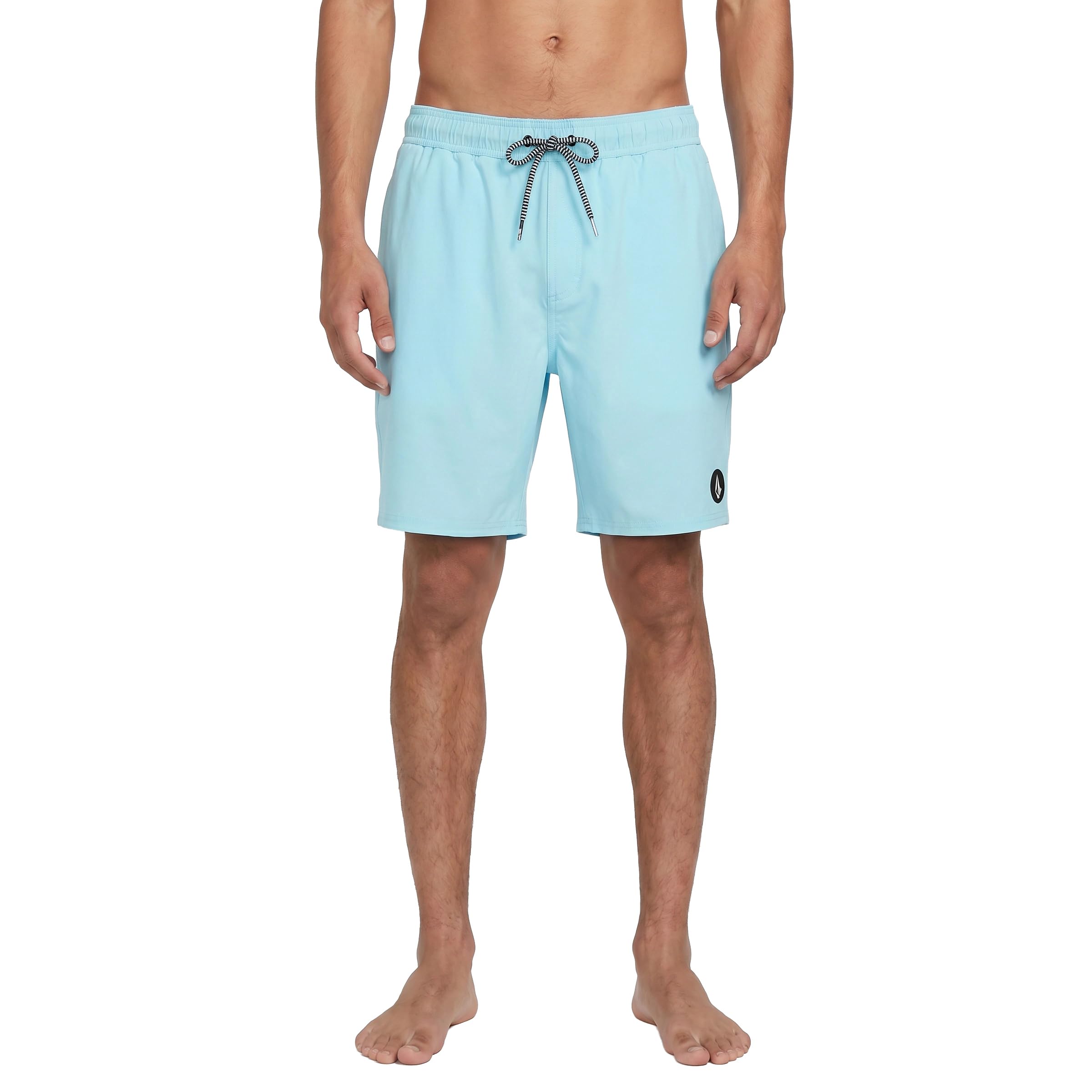 Volcom 17 Inch Elastic Waist Swim Trunks