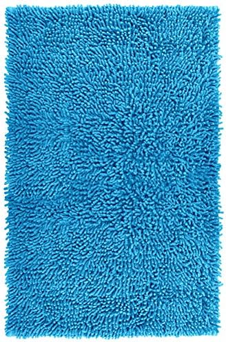 Lashuma Chenille Bath Mat, Bath Mat, Bath Mat, Shower Mat, Bathroom Rug, Cotton, Arctic turquoise, 50 x 80 cm