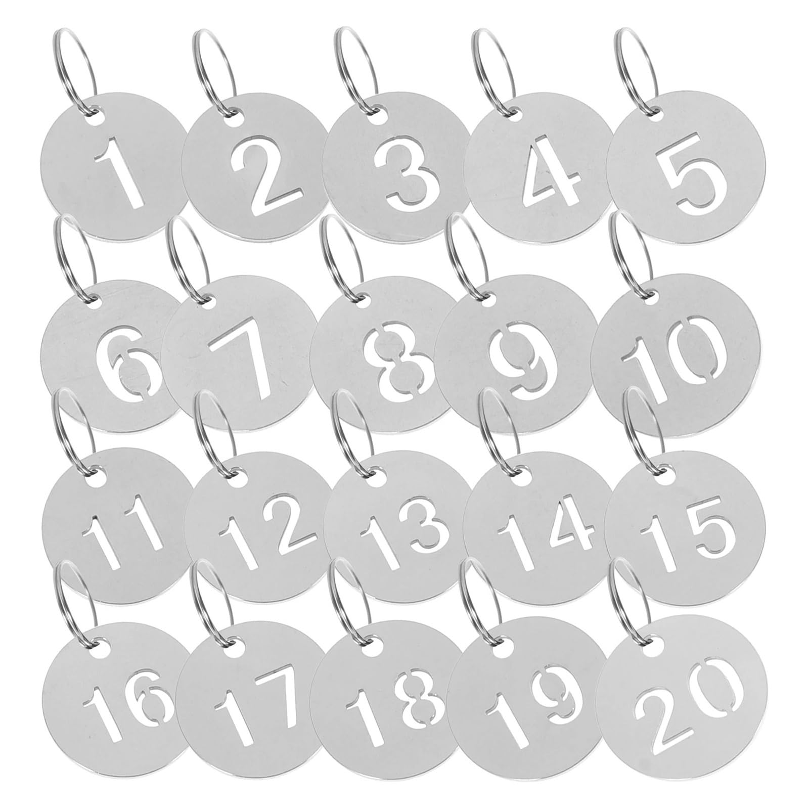 Etichette Numerate In Acciaio Inossidabile Etichetta Chiave ID In Metallo Numero Di Marca Rotondo for Bagagli per Organizzazione(151-200)