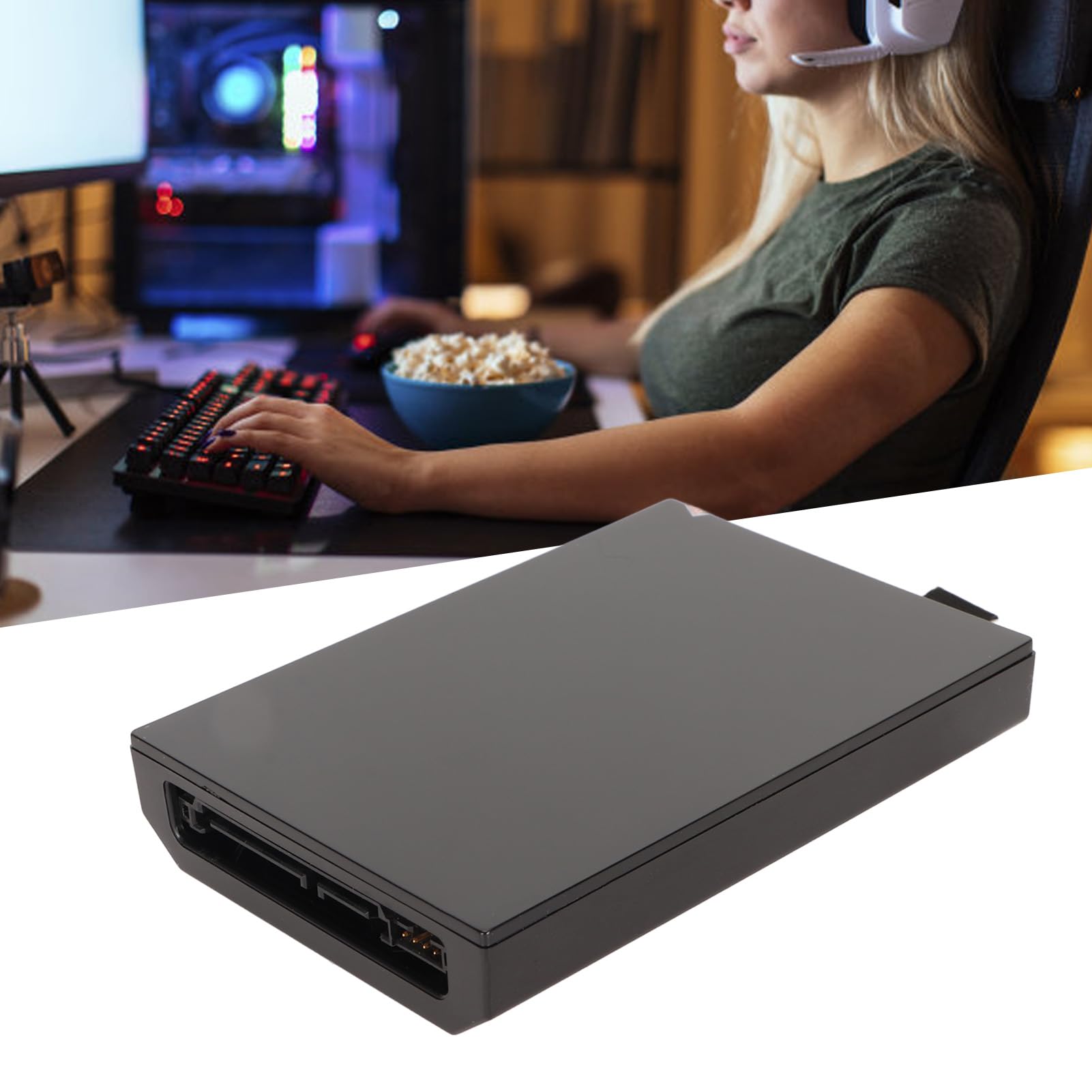Ausla Disco Duro para X Box 360, Consola de Juegos Portátil Disco Duro Interno Almacenamiento de Datos Interno Extendido Carga Más Rápida para 360 Slim (500GB)