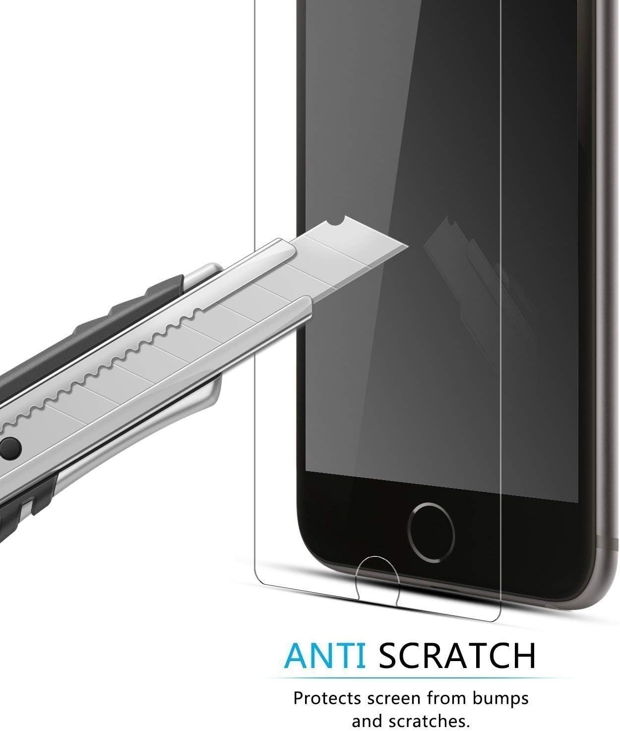 J&D Compatible for Huawei Honor 8 Glass Screen Protector (2-Pack), Not Full Coverage, Tempered Glass HD Clear Ballistic Glass Screen Protector for Honor 8 Screen Protector