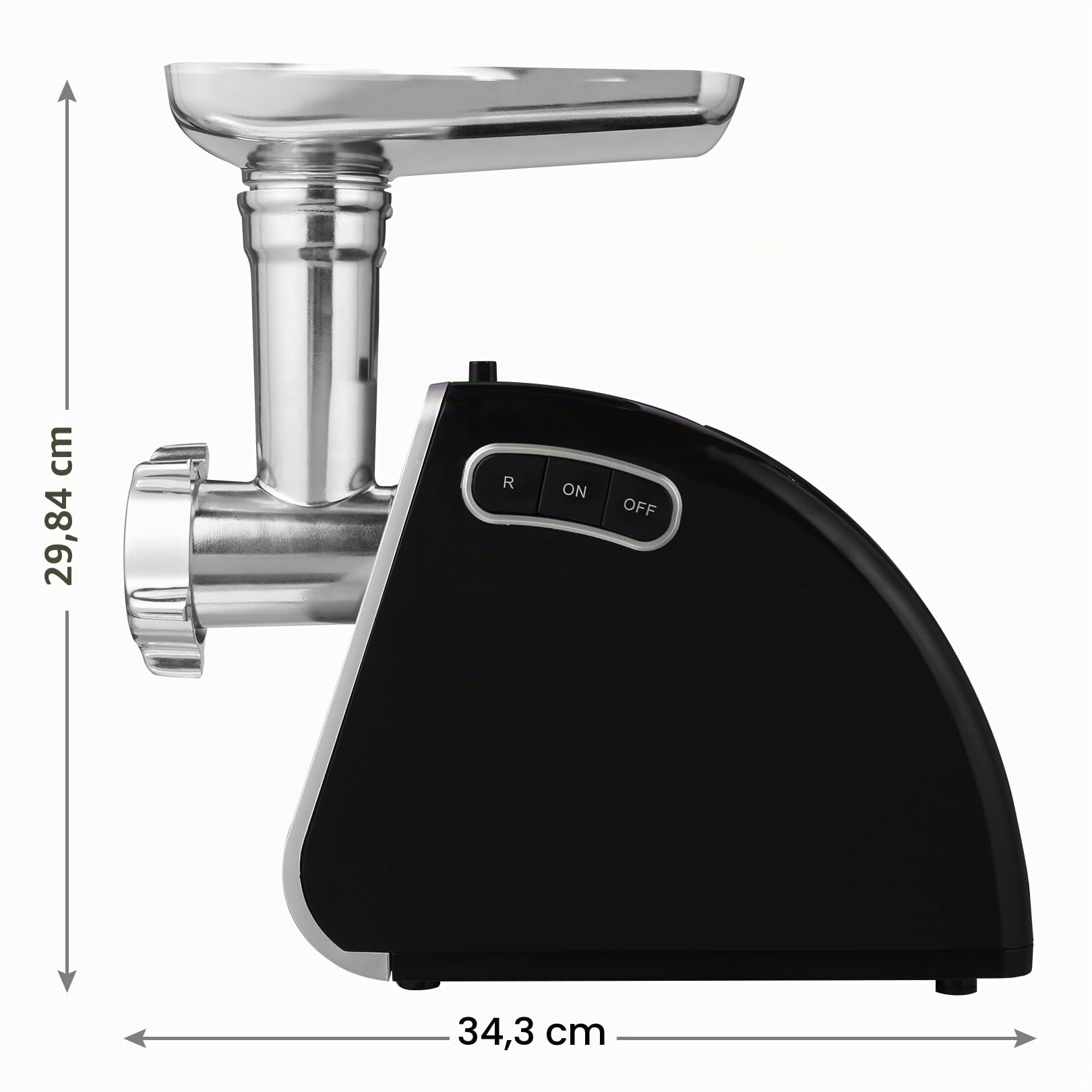 Nictemaw Picadora de carne eléctrica 5 en 1, multifunción, con 4 cuchillas y 3 placas de corte de acero inoxidable, para salchichas, otros accesorios para galletas, albóndigas, 2000 W máx