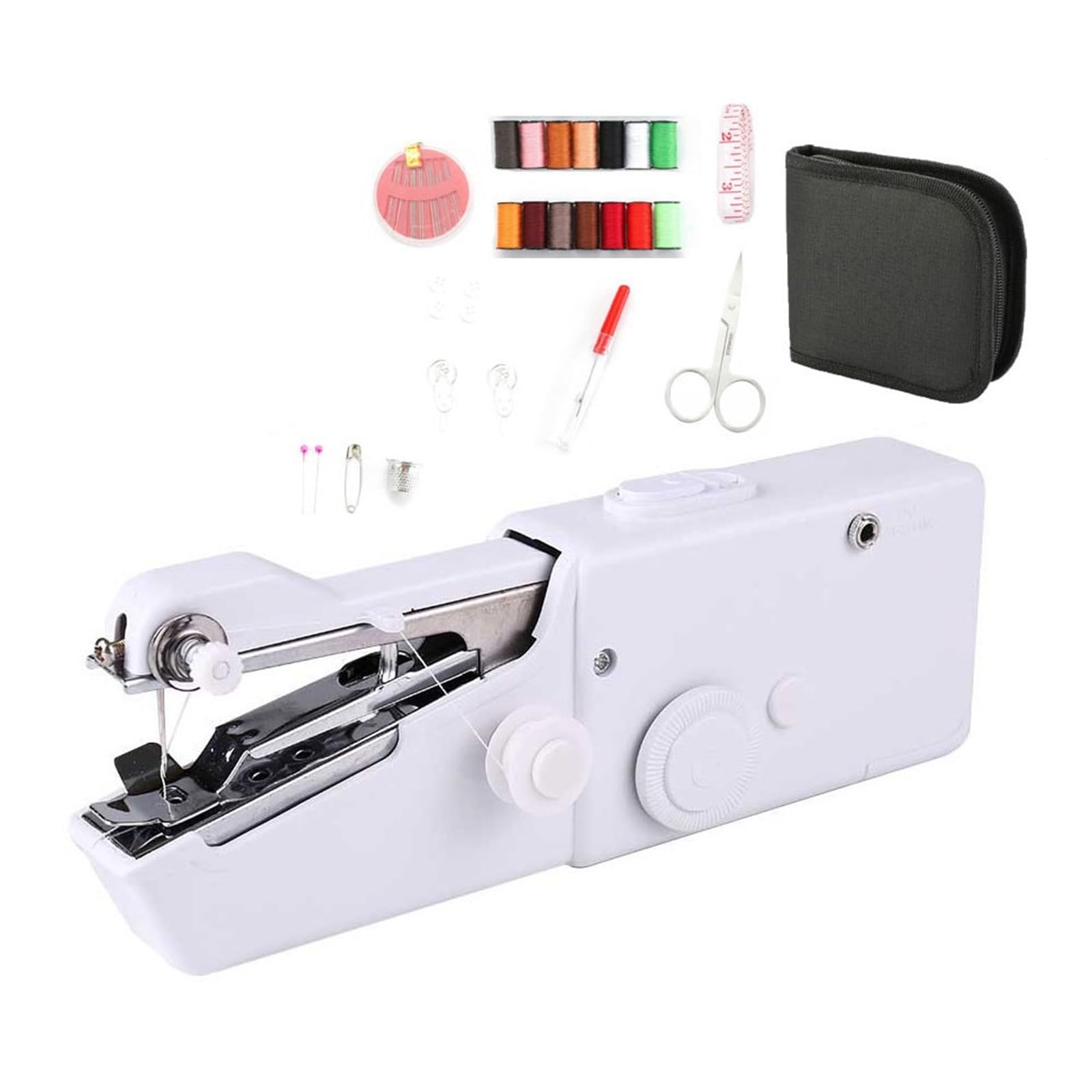 Mini Macchina Da Cucire A Mano Portatile Correzione Rapida Pratico Punto Dritto Cucito Tessuti For Vestiti Strumento Elettrico Fai Te For La Casa