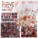 328Pcs Scrapbooking Supplies Kit and Scrapbook Stickers, Journaling Supplies for Aesthetic Decorativ
