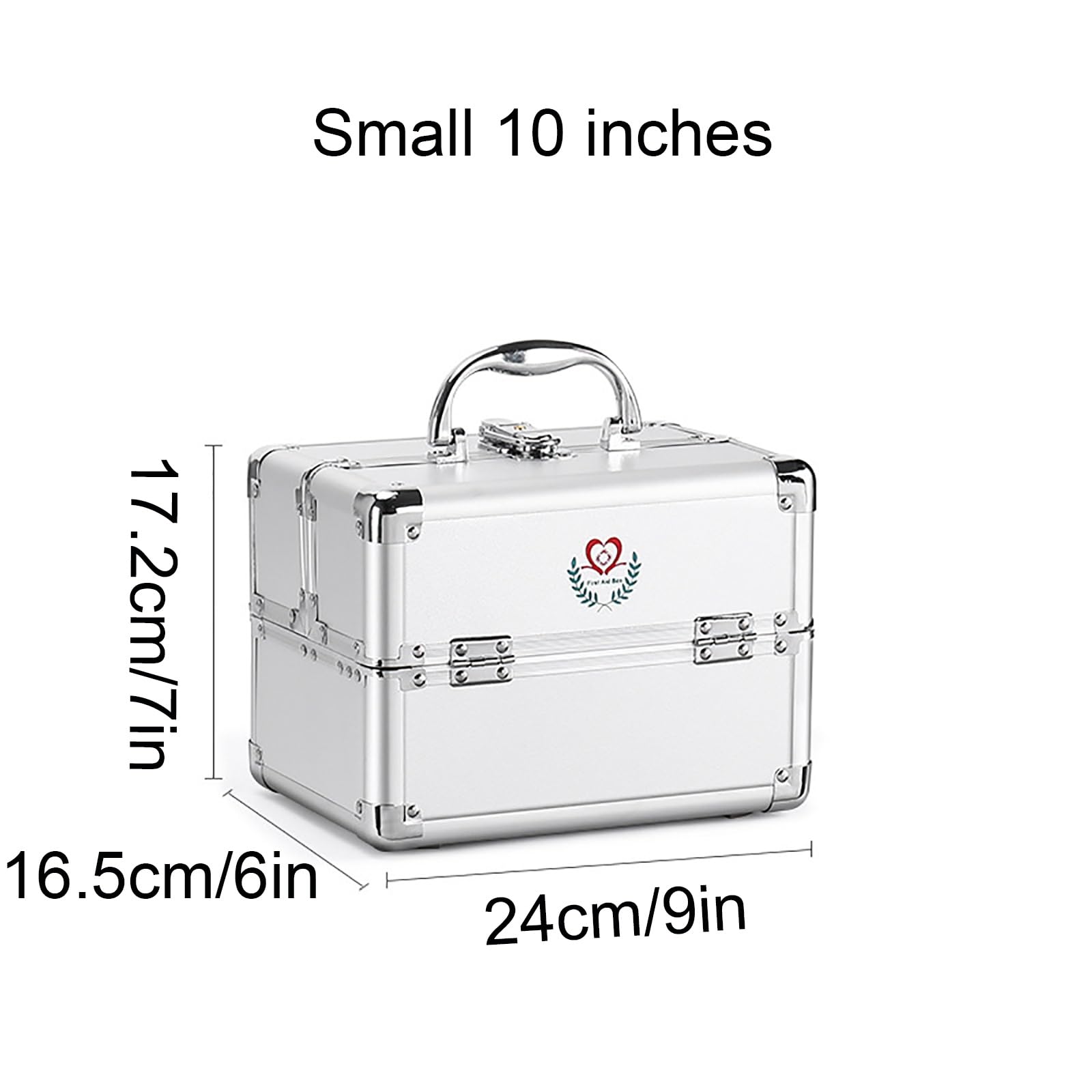 Caja de Almacenamiento de Medicamentos, caja Médica de doble Apertura, caja de Almacenamiento de Botiquín coche Multicapa Familiar de gran Capacidad(17.2 * 16.5 * 24cm/7 * 6 * 9in)