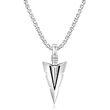 Arrowhead Necklace for Men Women Tribal Arrowhead Pendant