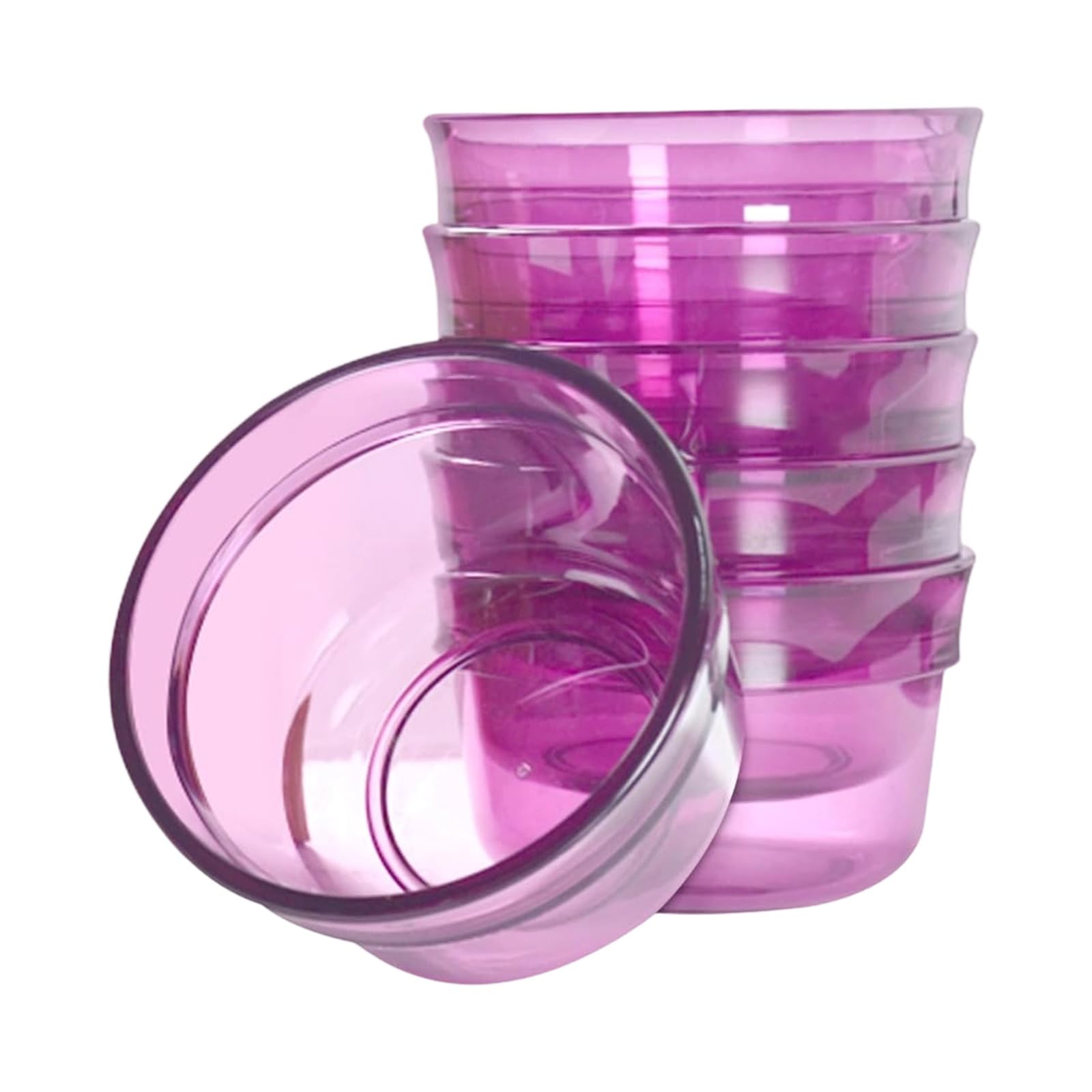 Elnwnnkc Ceramic Coffee Tasting Cups 6-Piece Set, 200ml Bowls with Measurement Markings for Brew Ceramic Coffee Measurement Cups with Clear Designs