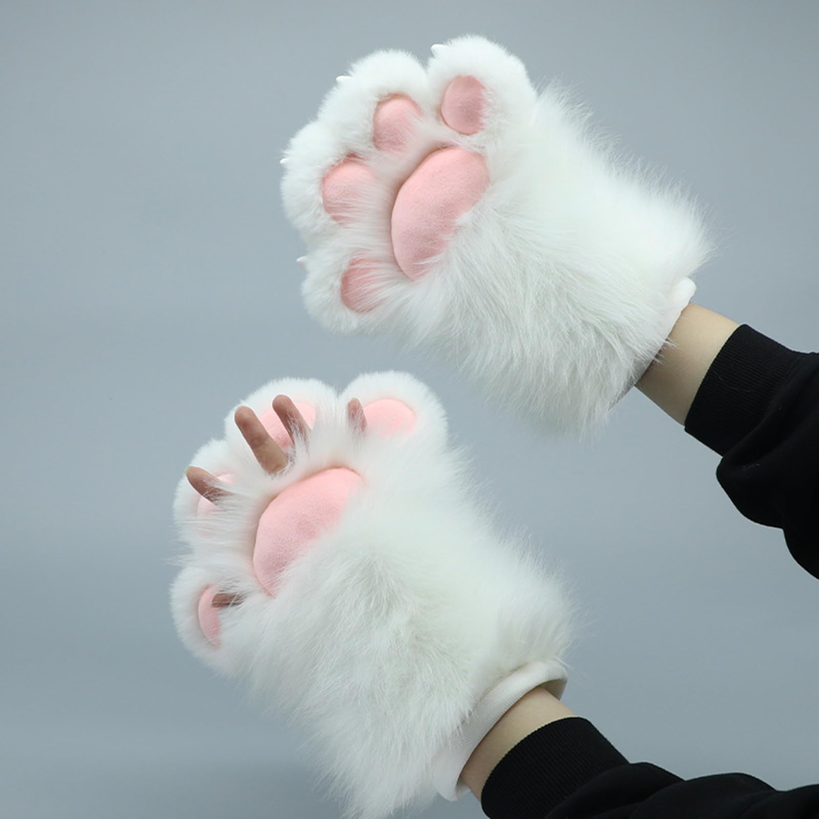 Guantes de pata de disfraz para mujer, guantes de pata de Halloween, fiesta de animación, juego de rol, calentadores de manos