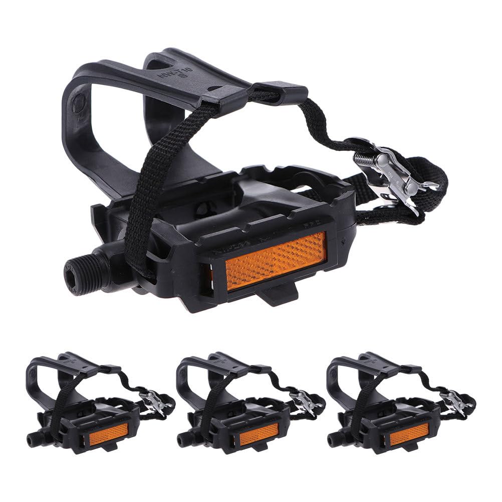 TOYANDONA 2 Pares Correas Reutilizables para Pedales De Bicicleta con Cierre De Contacto para Ciclismo Al Aire Entrenamiento Gimnasio