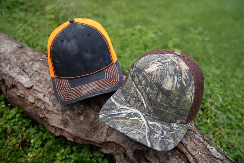 Mossy Oak DNA Camo Trucker Hat – Structured Hunting Cap with Mesh Back, Pro Round Crown, Adjustable, One Size, Camouflage - Image 2