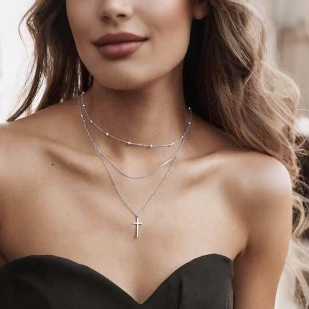 BVELA 925 Sterling Silver Simple Cross Pendant Necklace for Women Christian Birthday Baptism Gift - Image 6