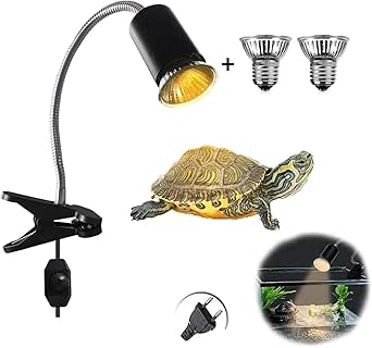 E27 Lampe Tortue,25W Ampoule Chauffante,Lampe Chauffante Terrarium Soleil Ampoule Uva Uvb30 Spectre Complet Tortue Deau Chauffage Lampe Solaire Reptile Lampe Violet Ligne Exterieure 86162613
