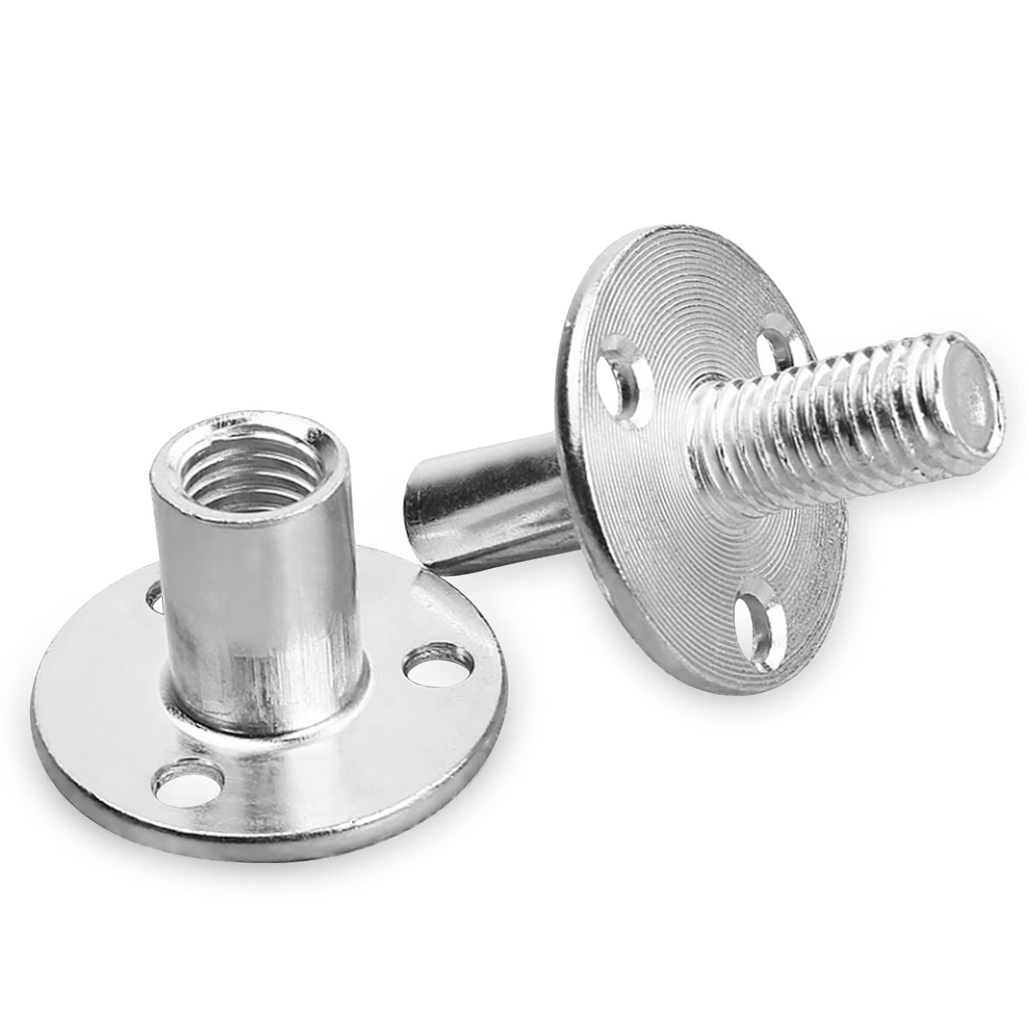 Amazon.com: Yinpecly M20 Brad Hole Tee Nut Carbon Steel Round Base