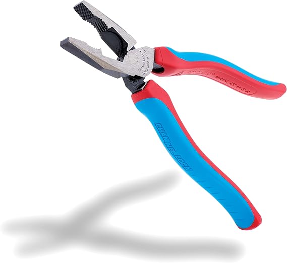 Channellock E348CB E Series 8-Inch Combination Plier with XLT Joint and Code Blue Grips
