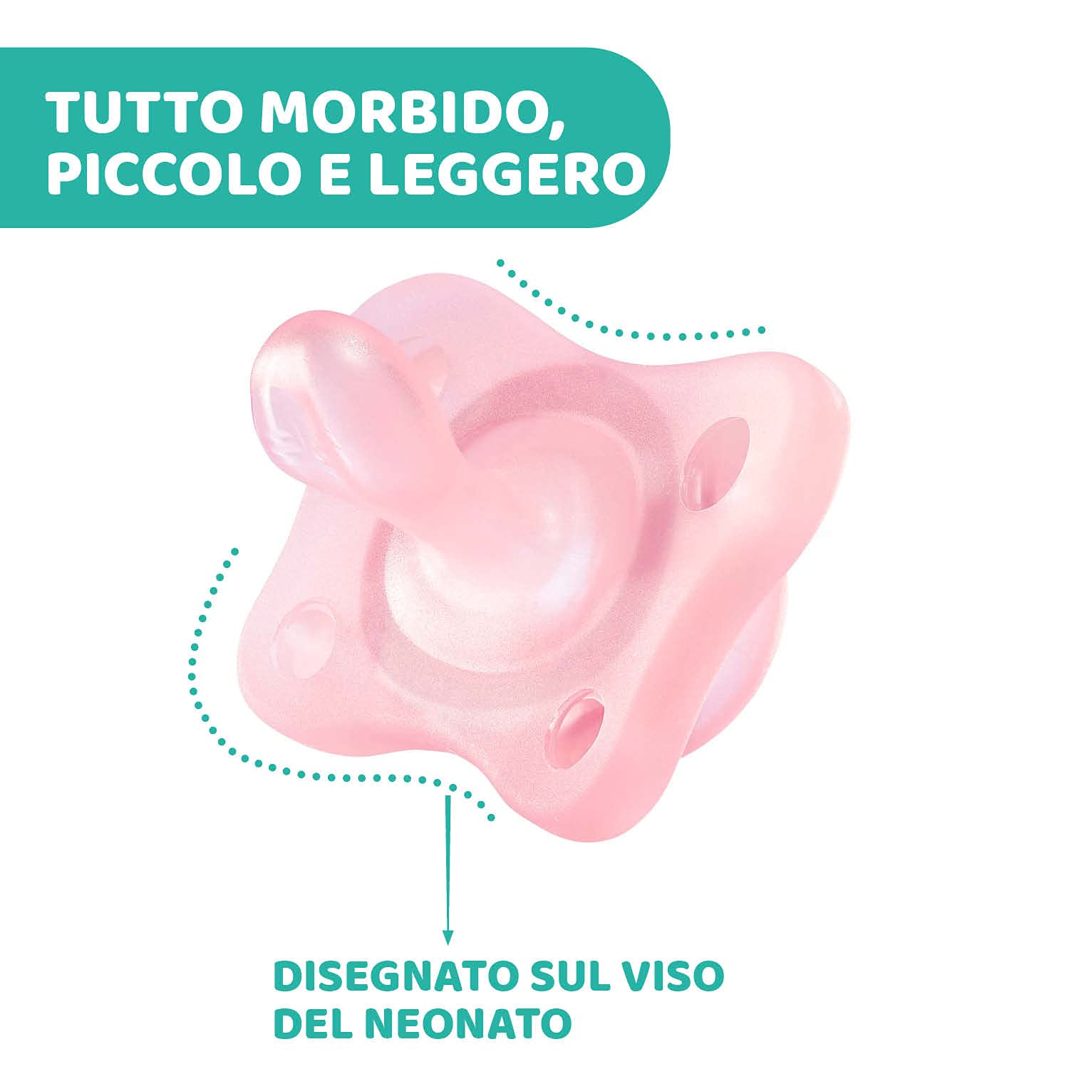 Chicco Kit Crescita 0-6 Mesi Bimba, Set 4 Gommotti, 2 Gommottini 0-2 Mesi e 2 Gommotti 2-6 Mesi, Morbido e Delicato, Supporta la Respirazione Fisiologica, Favorisce il Corretto Sviluppo della Bocca