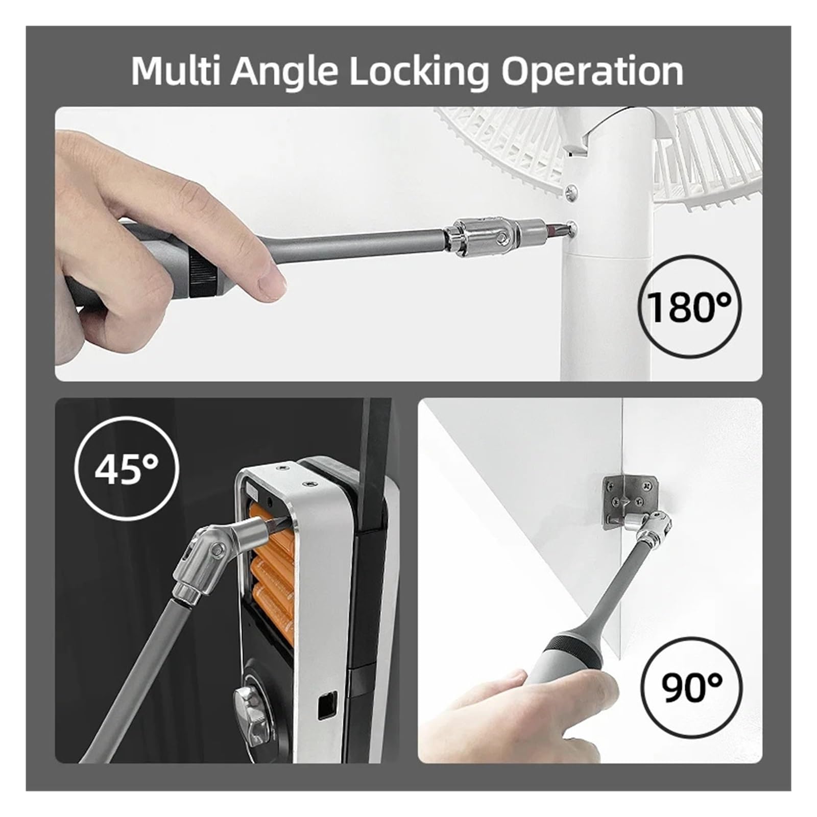 Set di Chiavi Set di Cacciaviti A Cricchetto 13 in 1 con Impugnatura Estesa, Punta da Trapano Magnetica Torx Phillips, Strumento di Riparazione Manuale Fai da Te Multifunzione
