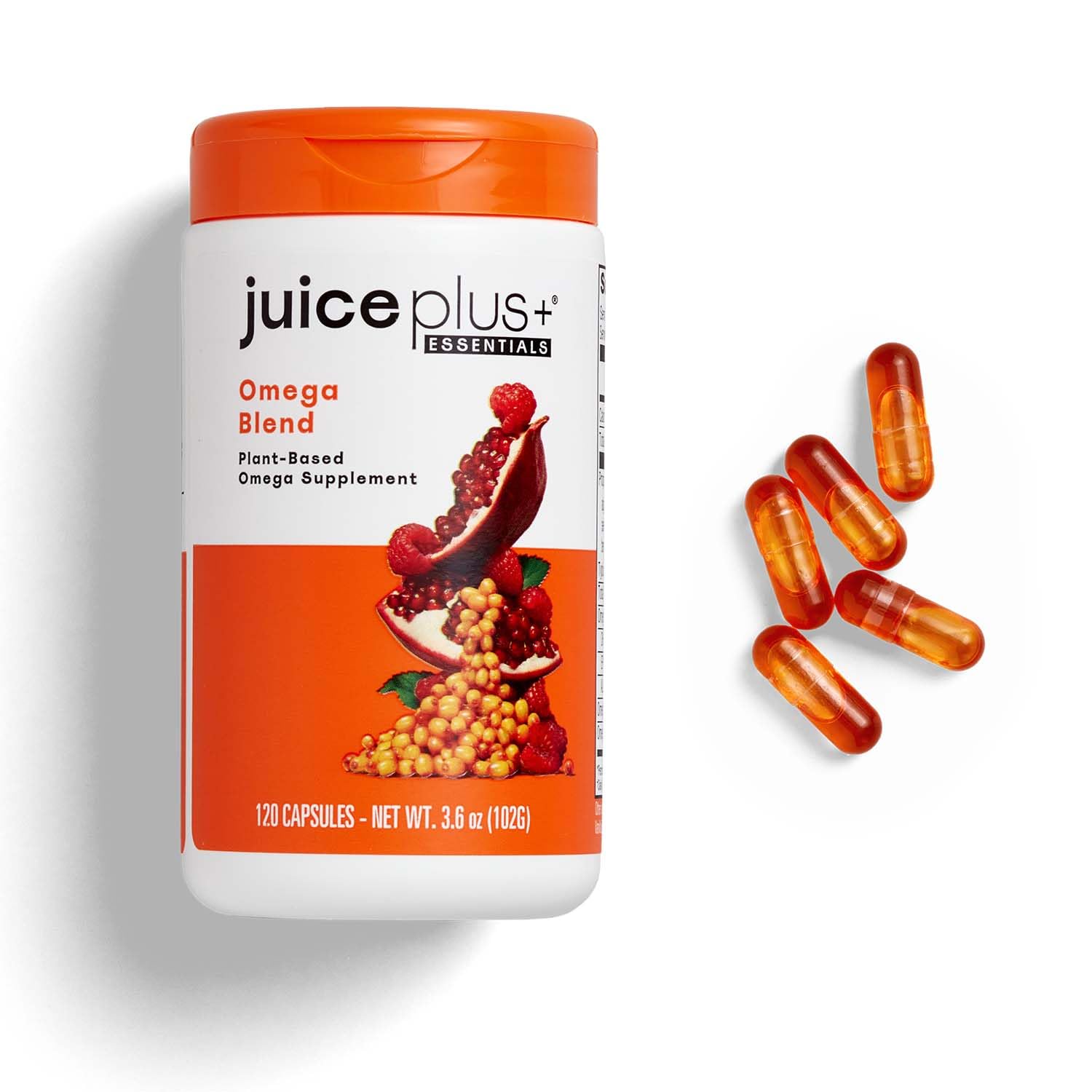 Juice Plus+ Suplemento de Ômega-3 Vegano com DHA, ALA e EPA, 120 cápsulas