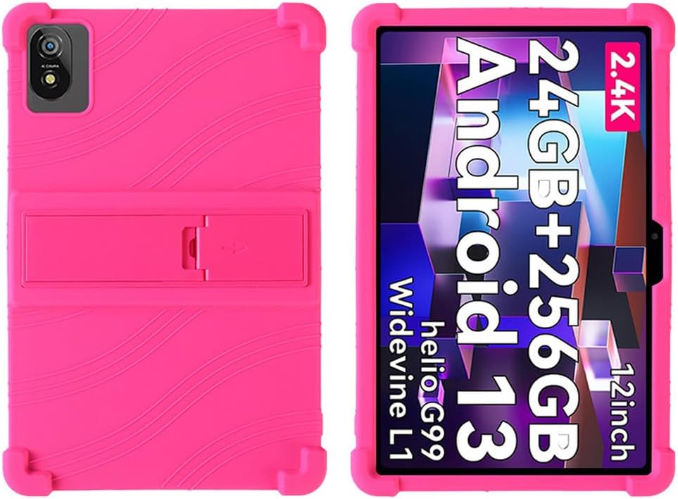 Compatible with Case for Blackview Tab 18 12 inch Tablet, Full Coverage Ultra Slim Adjustable Stand Silicone Shockproof Lightweight Protective Cover Case (Green)