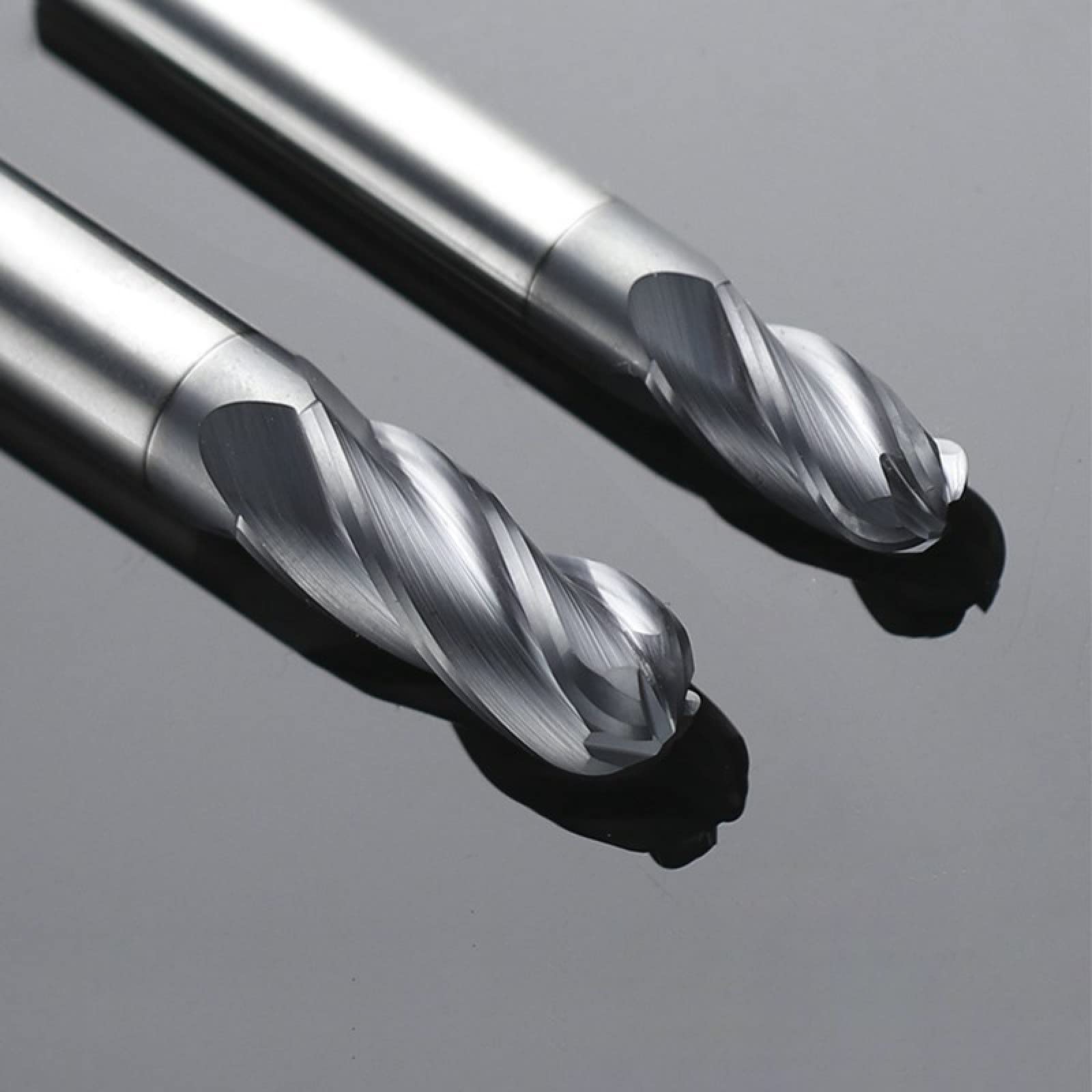 Broca De Fresado En Espiral De Carburo De Punta De Bola De 4 Flautas, Herramienta De Fresado CNC, Broca De Enrutador,R7x14x28x100x14D