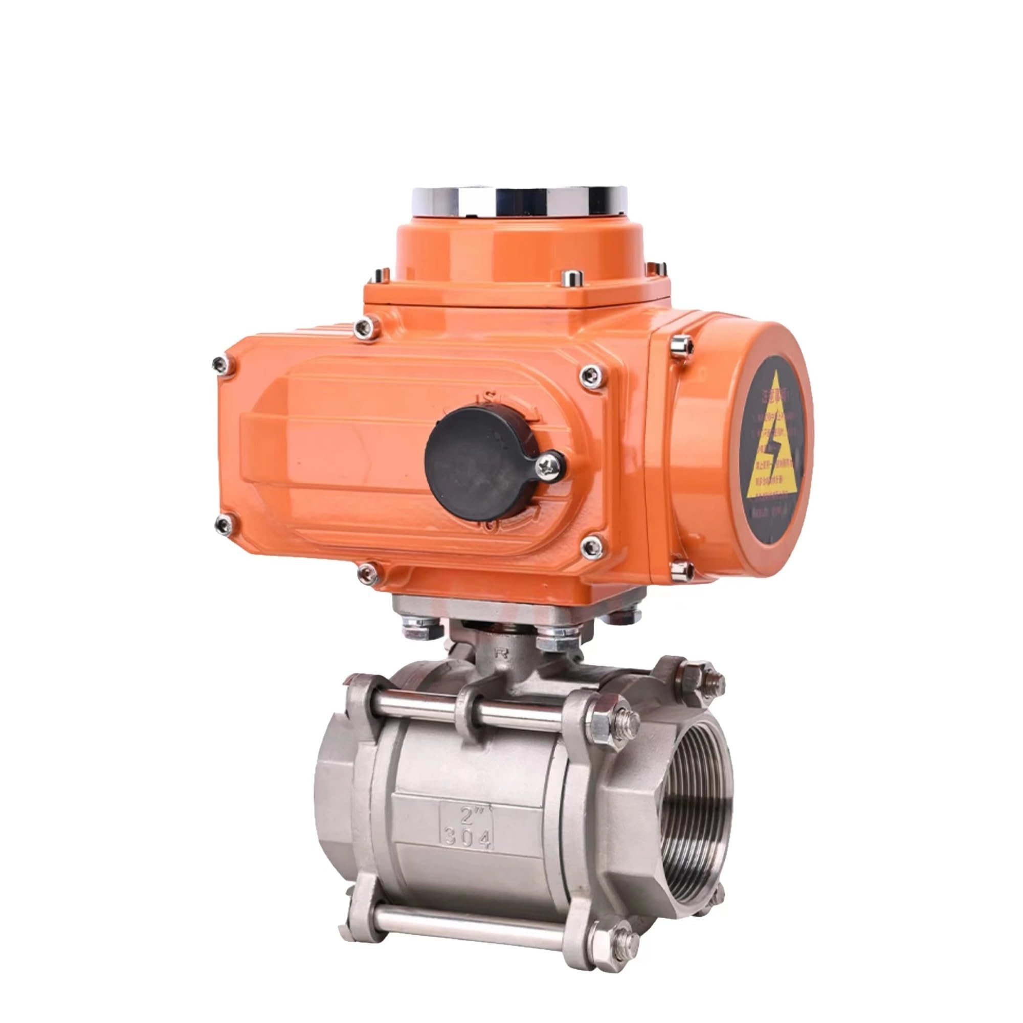 HKYPCOKVK DN15 DC12V DC24V 2 Way Stainless Steel Motorized Ball Valve Water Electric Actuator for high Temperature(DC12V)