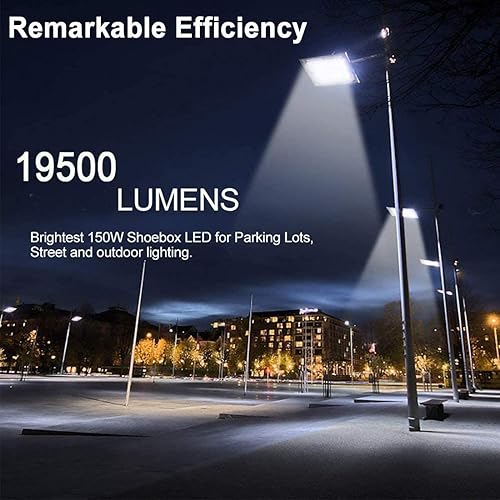 Miniatura 7 de ledmo Luz LED para Estacionamiento del Anochecer al Amanecer, Iluminación Exterior con Soporte de Brazo Ajustable, 19500 lm, Lámparas de Pared