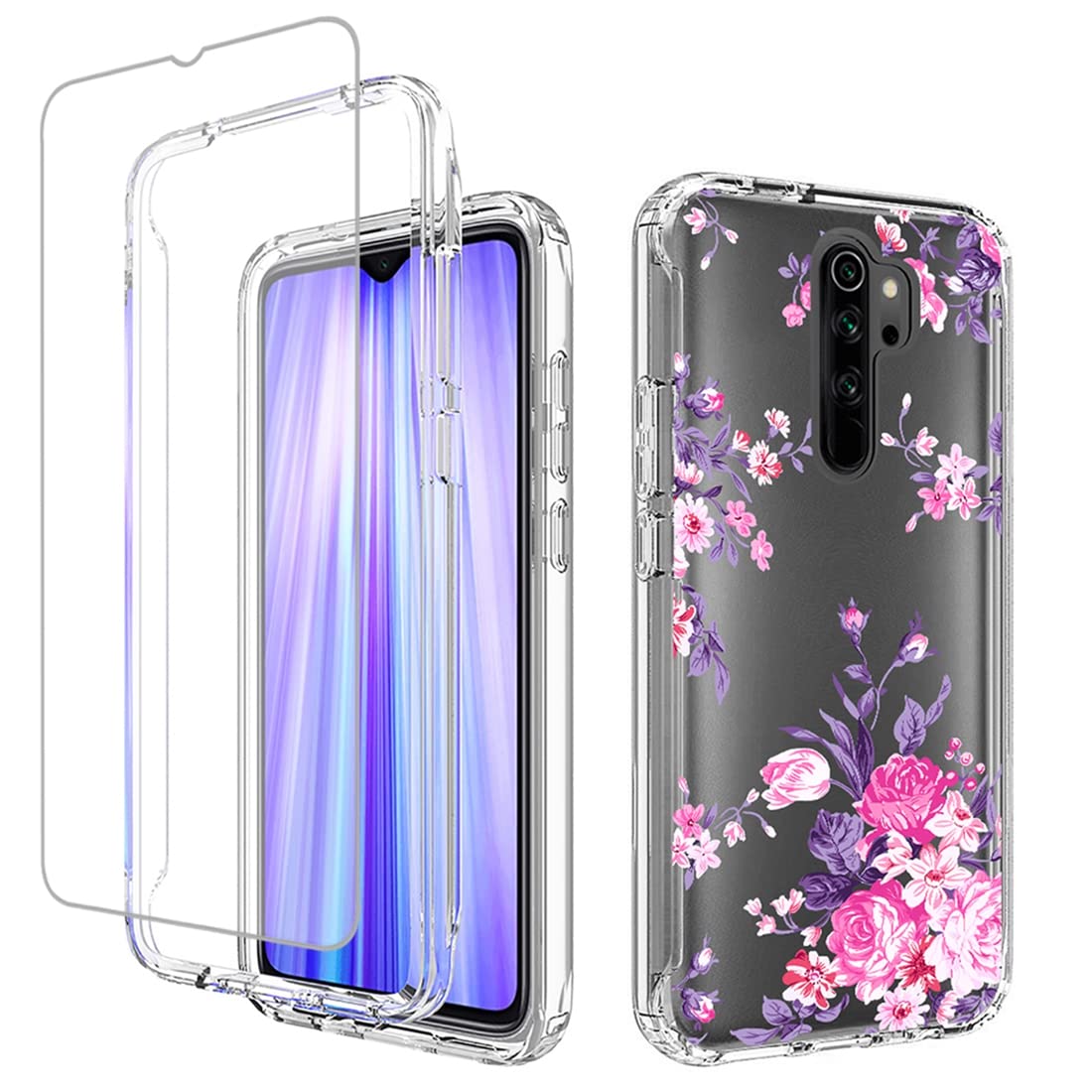 Amazon.co.jp: Vokuha Redmi Note 8 Pro M1906G7I用ケース 強化ガラス