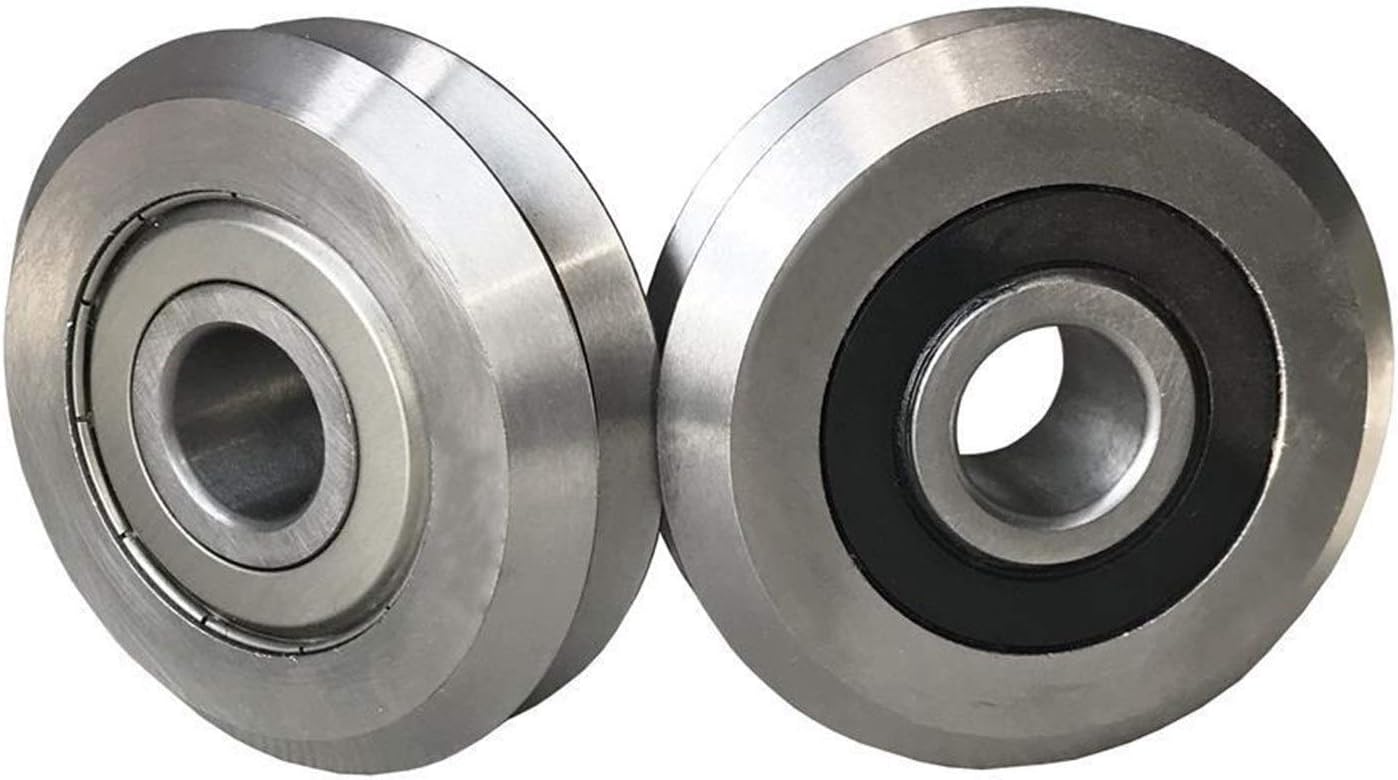 BIGHONG 4PCS RM2ZZ RM2-2RS RM2 SSW2ZZ SSW2-2RS W2 V Groove Guide Wheel Track Roller Bearing 9.525x30.73x11.1mm (Size : SSW2 2RS)