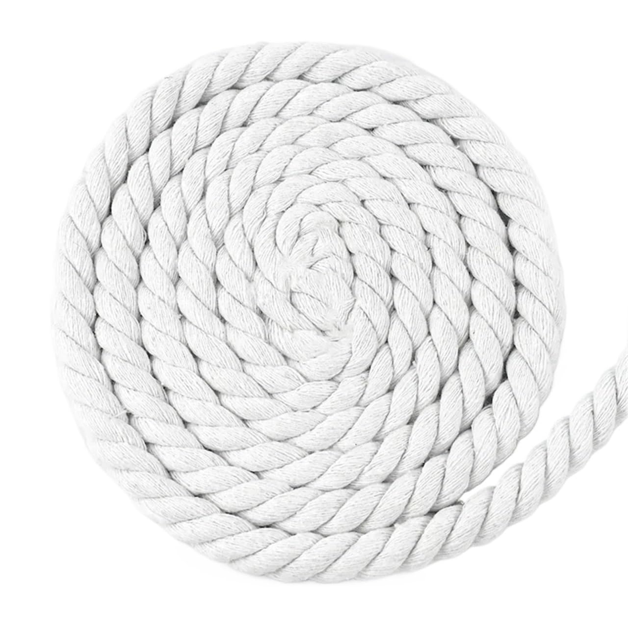 Twisted Cotton Cord 5Meters 5-20mm 3 Shares Twisted Cotton Rope Colored Weave Cords Macrame Ropes Craft Materials(Color 9,20mm-2Meters)