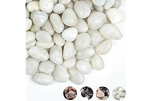Premium Polished White Pebble Stones for Enchanting Indoor Displays
