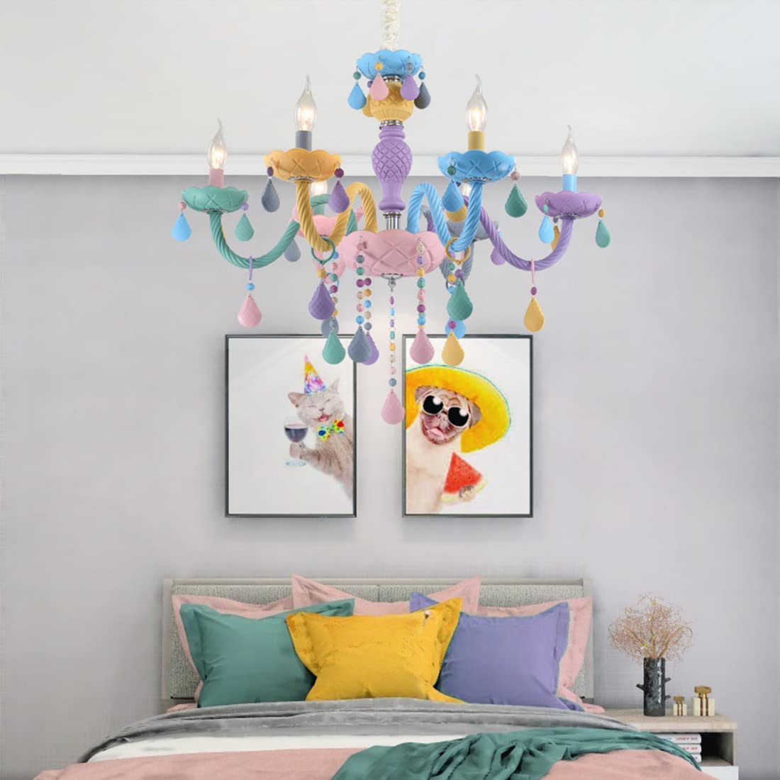 Suspension arc-en-ciel LED chambre enfant pour créer une ambiance lumineuse douce
