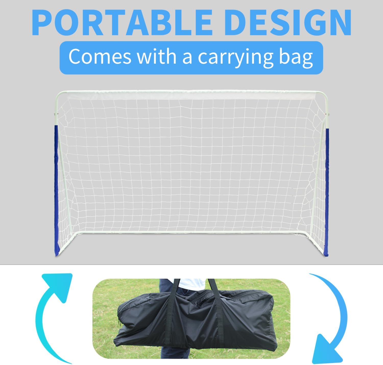 Kids Soccer Goals Portable Backyard Youth Soccer Net Goal
